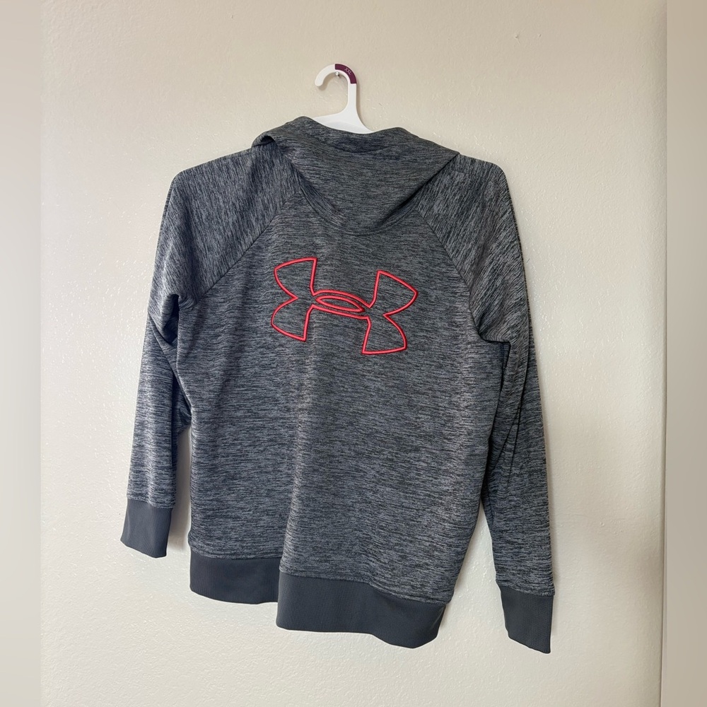Under Armour ColdGear Gray hoodie women size xl
Coral and gray